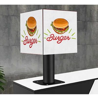 IP31 Magic Cube Commercial LED Display With Iron Sealed Cabinet And 1/32s Scanning