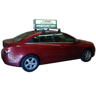 Full Color Outdoor roof mounted led screen for car Top Customized Size