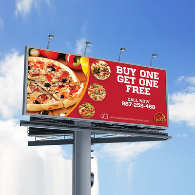 Full Color Outdoor LED Display Boards High Brightness With IP65 Protection
