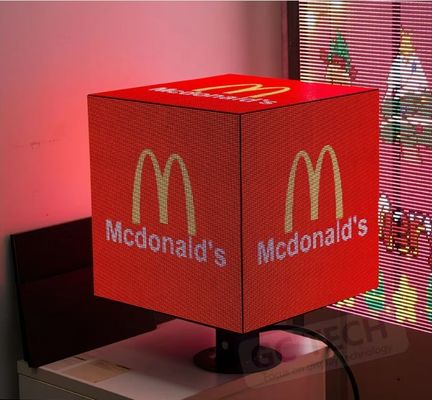 Circle Shape Front Service Commercial LED Display 1R1G1B Pixel With IP31 Protection